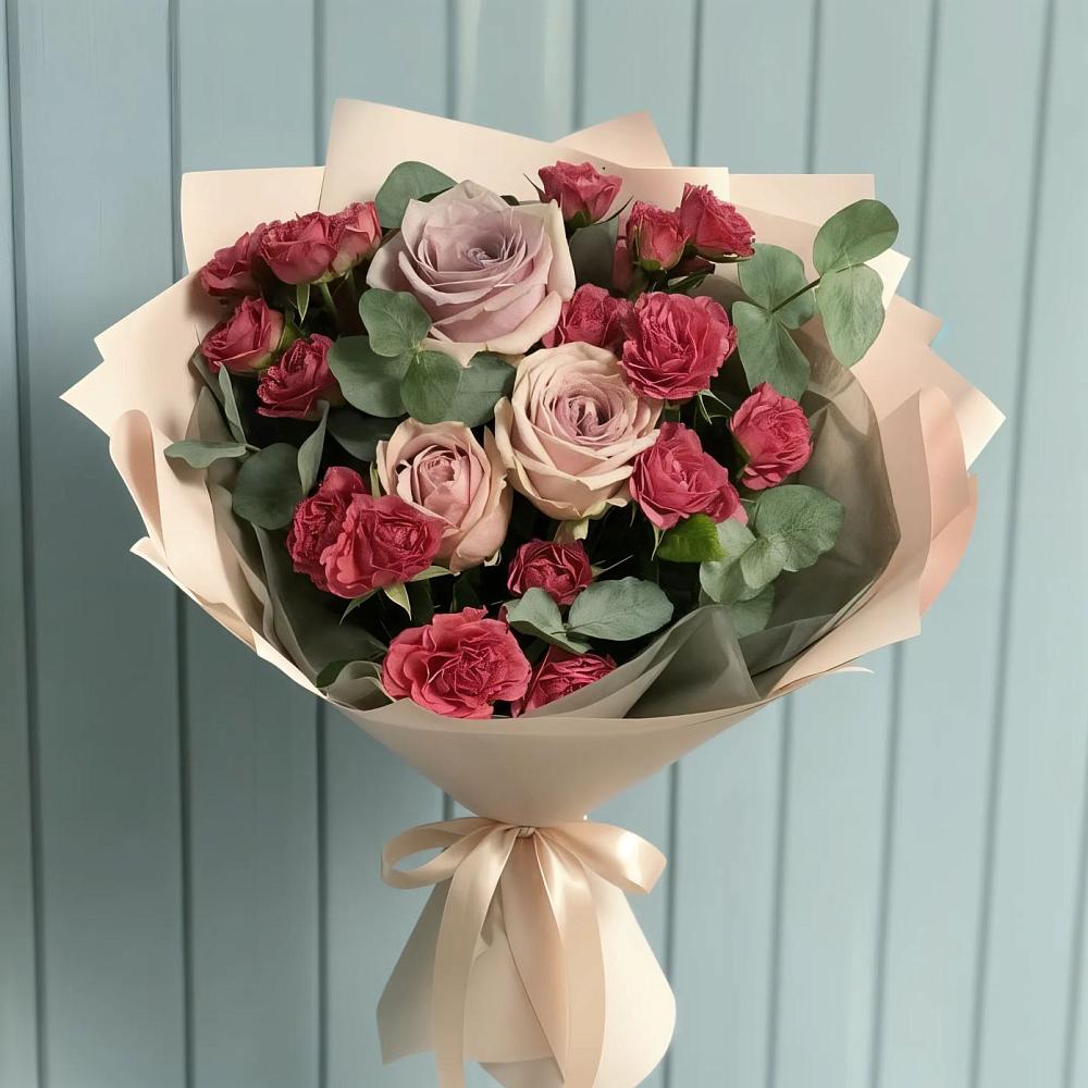Букет цветов из: Гвоздики и Розы в Чернышевский