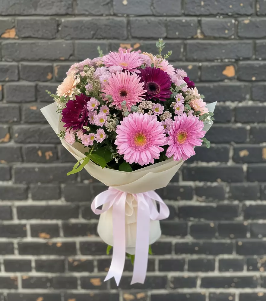 Букет цветов из: Герберы и Хризантемы в Чернышевский