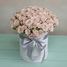 Цветочная композиция из Розы в шляпной коробке в Чернышевский