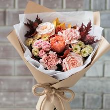 Букет цветов из:  Гвоздики, Хризантемы и Розы в Чернышевский