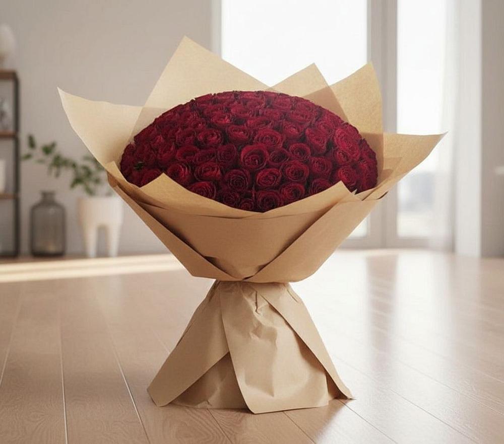Букет 101 Красная роза в Чернышевский