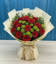 Букет цветов из:  Розы и Хризантемы в Чернышевский