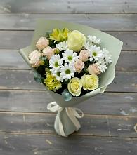 Букет цветов из:  Альстромерии, Розы и Хризантемы #REPLACE_PRED# Чернышевский