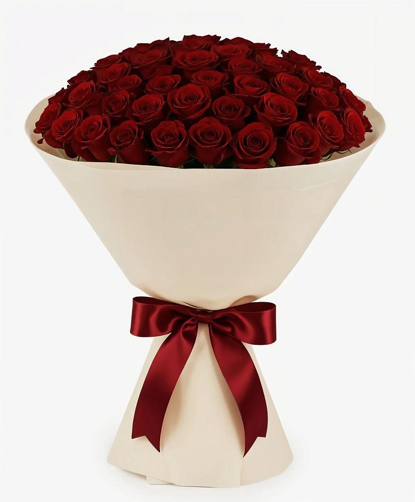 Букет 101 Бордовая роза Блэк Бакарра в Чернышевский