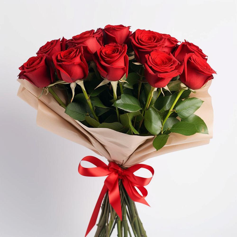 Букет 11 Красных роз Эдлесс Лав в Чернышевский